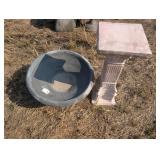 Concrete Flower Pot & Pedestal
