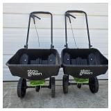 Two Sta-Green Broadcast Spreaders