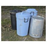 Lot of Trash Cans