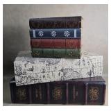 Three Vtg Style Decorative Faux Book Storage