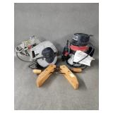 Vntg B&D Circular Saw, Craftsman Router &
