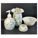 Hand Pottery Bathroom Set 4 Pieces