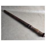 Vtg Wooden Police Style Baton Billy Club