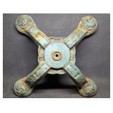 Ornate Cast Iron Base , Flagpole Base ? Gumball /