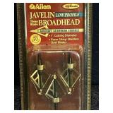 NIB ALLEN JAVELIN 3-BLADE BROADHEADS LOW PROFILE