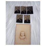 Antique 19th Century Tintypes & Carte de Visite