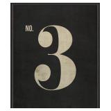 No. 3 on Black Graphic Art Spicher and Company