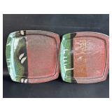 Pair of Pottery Plates