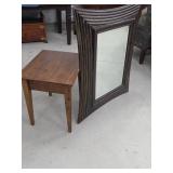 Large Wall Mirror & Small Table