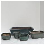 5- JAPANESE BONSAI POTS GREAT FOR SUCCULENTS AS