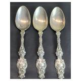 Antique Sterling Spoons Lily Pattern Whiting