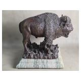 Vintage Style American Bison Buffalo Hot-Cast