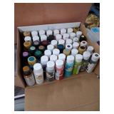 Bulk Lot of Acrylic Craft Paints (45+ Bottles)