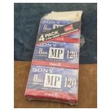 NOS Sony MP 120 8mm Video Cassettes