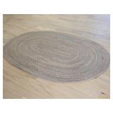 Vintage Braided Oval Area Rug