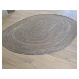 Vintage Oval Braided Area Rug