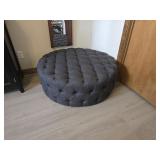 Large Tufted Round Ottoman