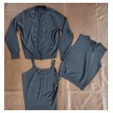 Pamela Dennis Silk Cashmere Sweater Set Sz S