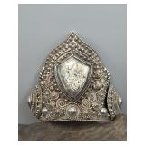 Siam Sterling Cuff Dancing Goddess Motif 88.87g