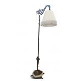 Antique Iron & Brass Floor Lamp