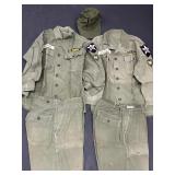2 U.S. ARMY 2nd INFANTRY DIVISION BDU W/ HAT