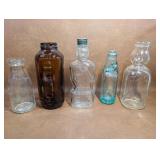 Antique Codd Neck Bottle, Lincoln Bank Bottle,
