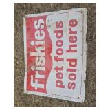 Old Friskies Metal Sign