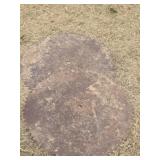Two Antique Large Saw Blades