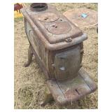 Antique Two-Hole Cast Iron Wood Stove