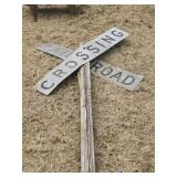 One-Sided Railrod Crossing Sign