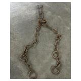 Primitive Handmade Iron Livestock Chain, Farm