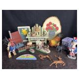 COUNTRY DECOR CHICKENS, WAGONS, HORSES, UNCLE SAM