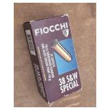 Box of Fiocchi 38 Special Ammunition 50rds