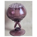 Amethyst Viking Glass Tall Princess Flowerlite