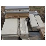 Pallet of Misc. Wood Grain Floor Tiles