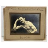 Antique Signed Photo Joseph Czukor Body Builder