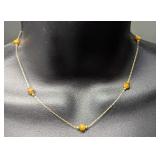 14K Gold Chain Tiger