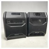 Pair of Small Room Electric Heaters Life Smart &