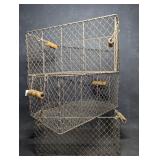 3 French Style Wire Baskets Farmhouse Decor