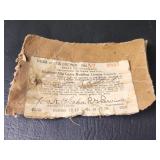 1936 Colorado Elk Permit Big Gamr License