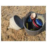 Group of Funnels & Feed Bucket