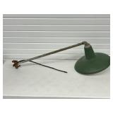 Vintage Industrial Barn Light Green Enamel Shade