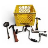 Tools & Plastic Crate Hammers Drills