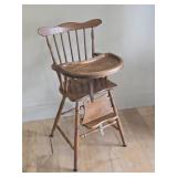 Vintage Wooden High Chair - Mersman ?