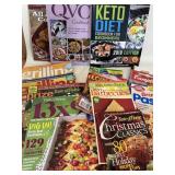 Lot of Cookbooks & Cooking Magazines