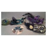 Group of Venetian Masquerade Eye Masks w/