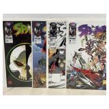 4 Image Spawn Comics Stickers shown are on the