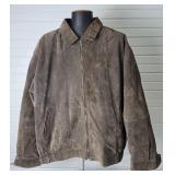 Vtg PGA Tour genuine Suede Leather Bomber Jacket