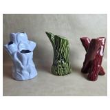 Vtg. Niloak & Camark Bud Vases +