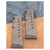 Two Sig Sauer P239 9mm Magazines